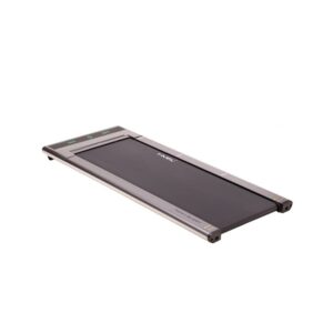 Tapis de marche HMS ultramince et inclinable, parfait pour un usage au bureau ou à domicile. Design plat et élégant, facile à ranger sous un meuble. Idéal pour des séances d'exercice discrètes et efficaces.